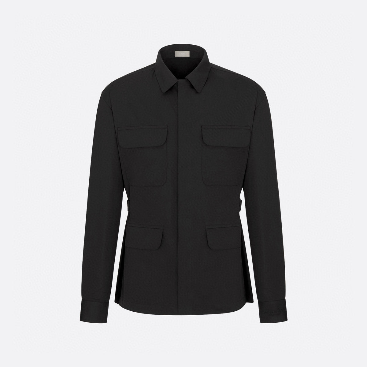 Gucci Men's Spring/Summer Solid Color Fashion Casual Logo Embroidered Collar Cotton Flap Pocket Single Breasted Long Sleeved Shirt Jacket #78252