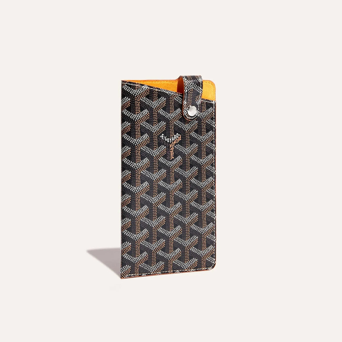 GOYARD MontMartre Leather Printed Diagonal Cross Phone Bag #21811
