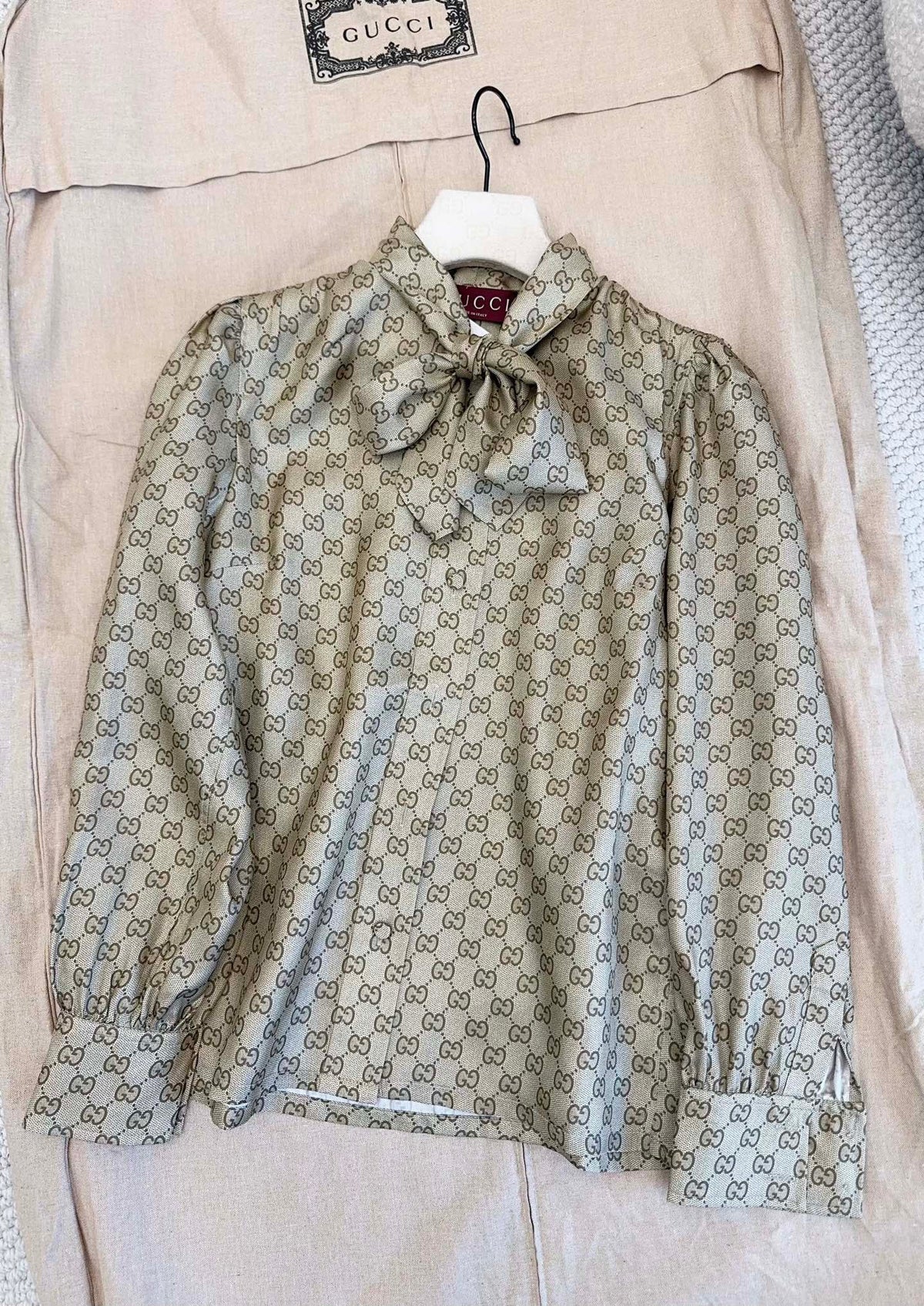 Gucci Women's Silk Ribbon Shirt #333631
