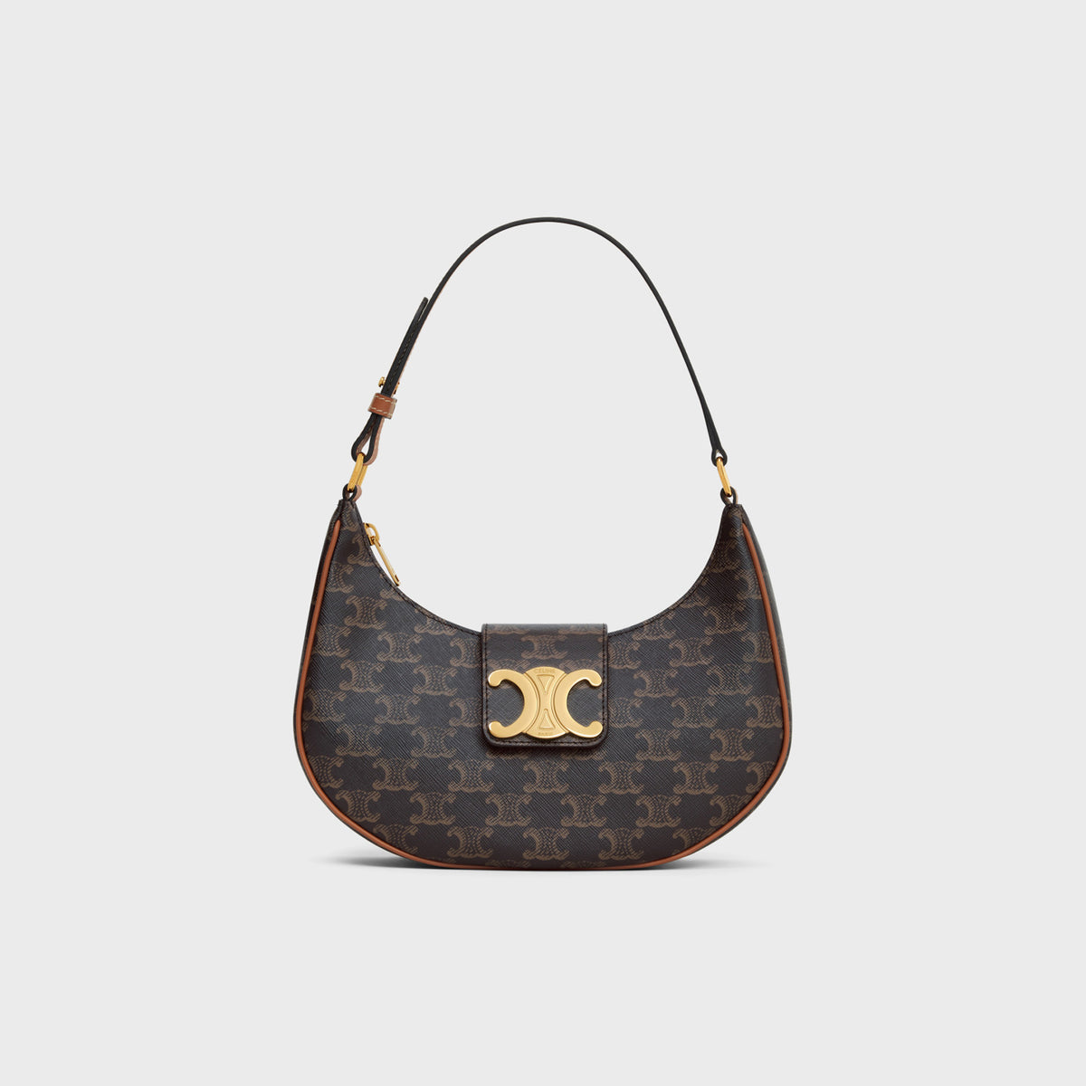 Celine  Leather Printed Underarm Bag #21333
