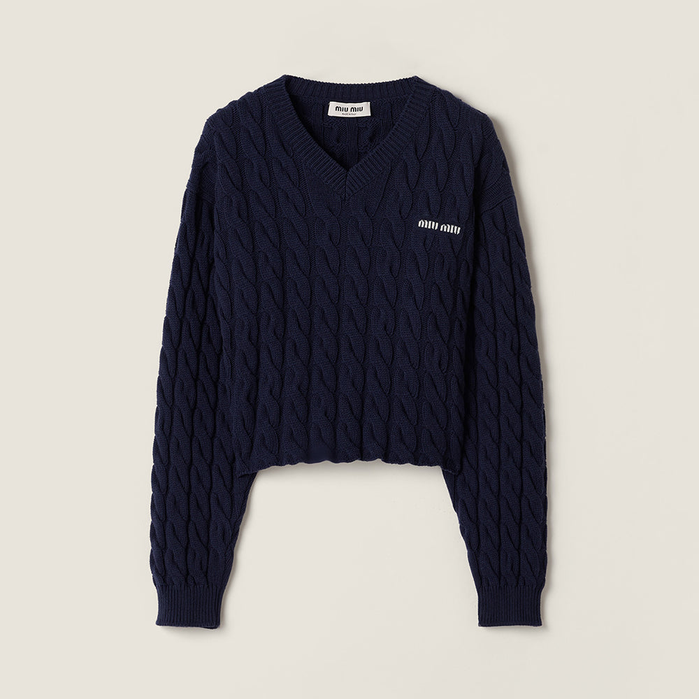 MiuMiu Blue Wool Sweater Skirt #333760
