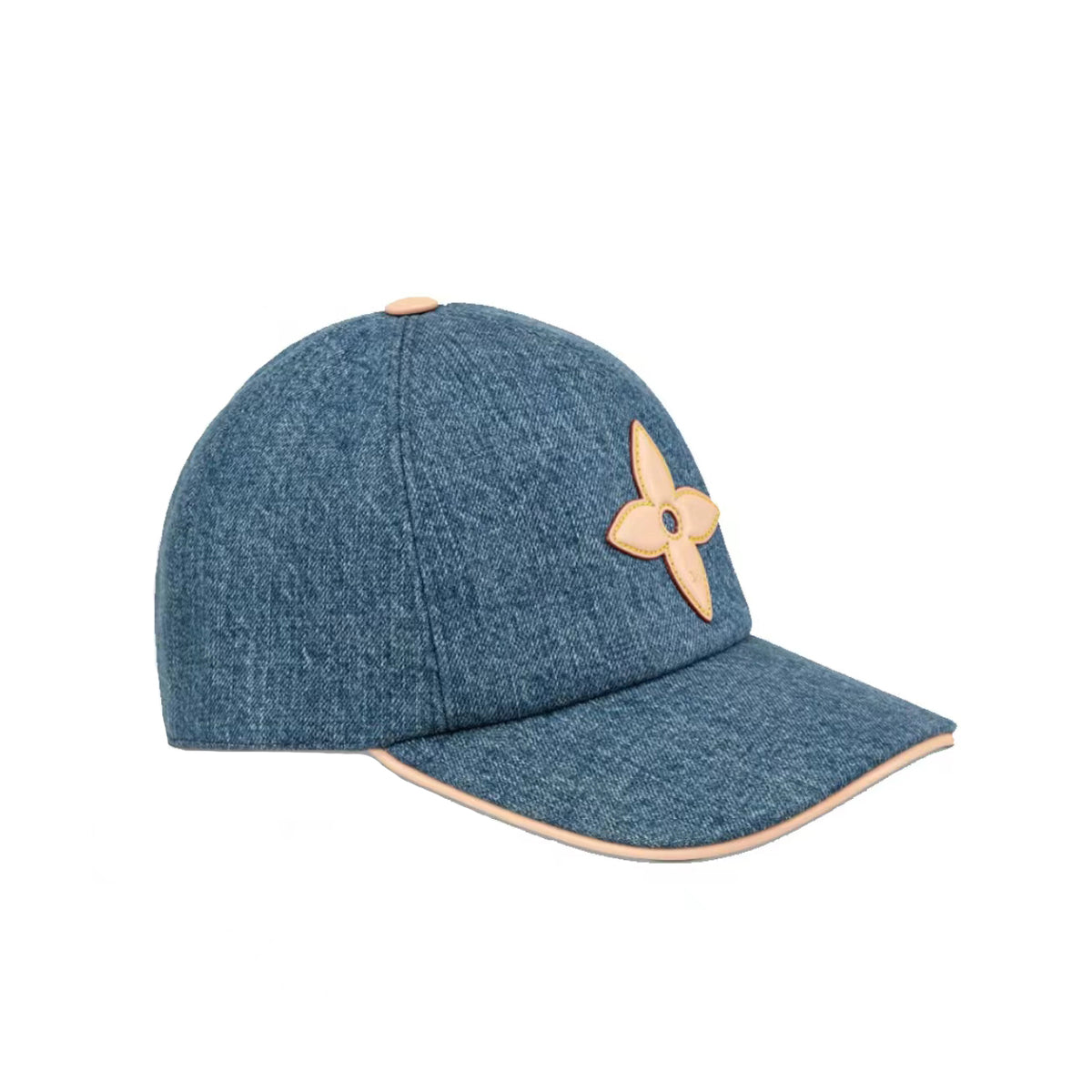 Louis Vuitton Men's And Women's Spring/Fall Fashion Casual Classic Vintage Floral Pattern Denim Baseball Cap Duckbill Cap Hat #78722