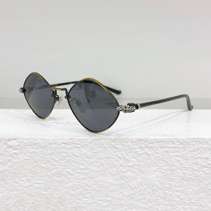 Chrome Hearts Men's Women's Fashion Casual Full Frame Irregular-Shaped Sunglasses #78686
