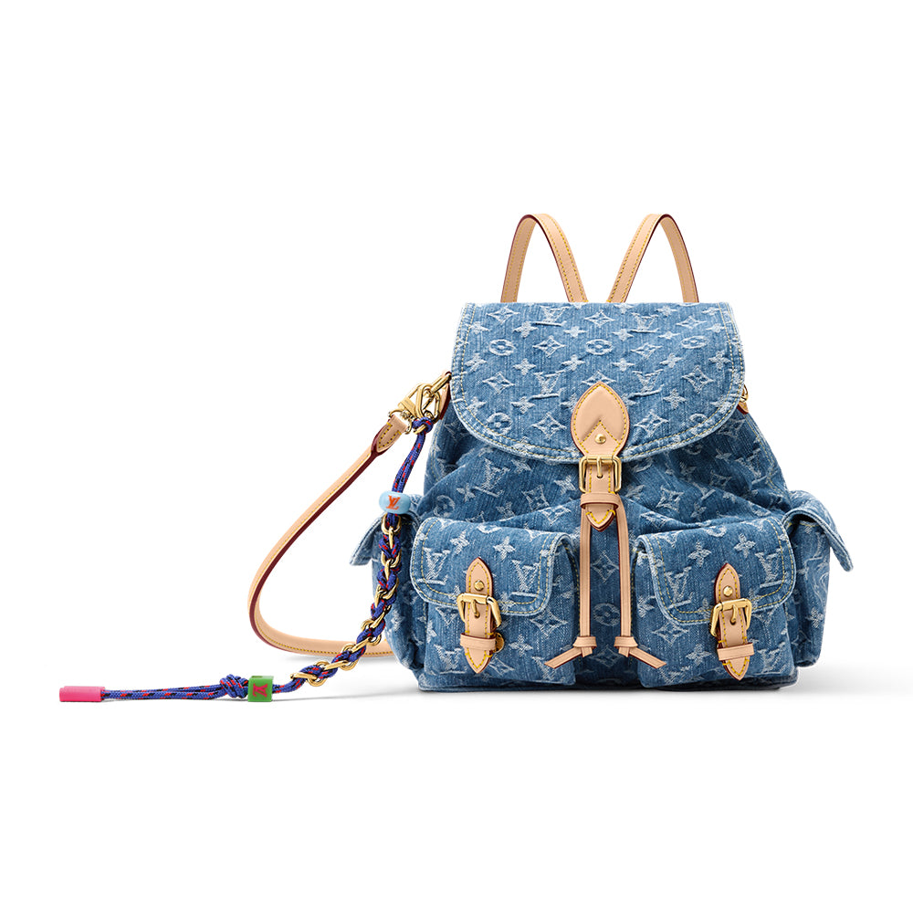 LOUIS VUITTON Montsouris Cargo Monogram Denim Handbags M27330 #389481