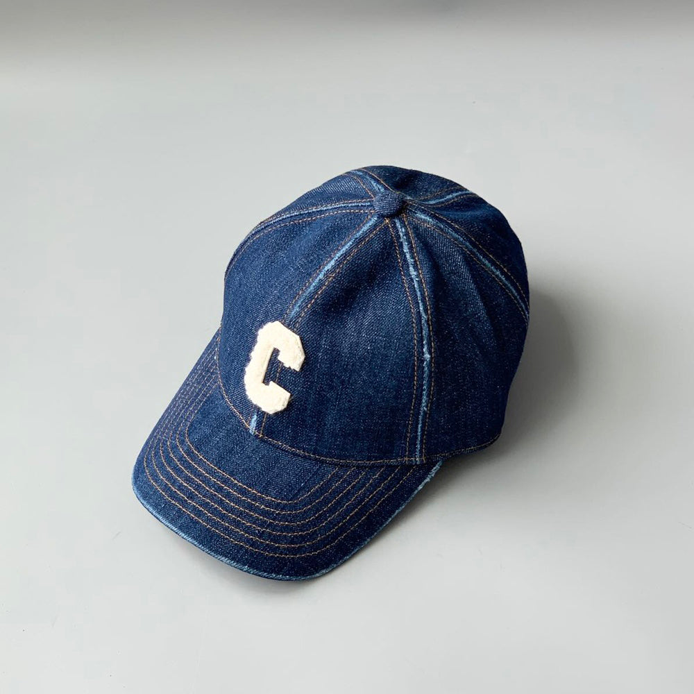 Celine Men Women Fashion Vintage Cowboy Letter Embroidery Baseball Cap Blue Casual Duck Hat #75545