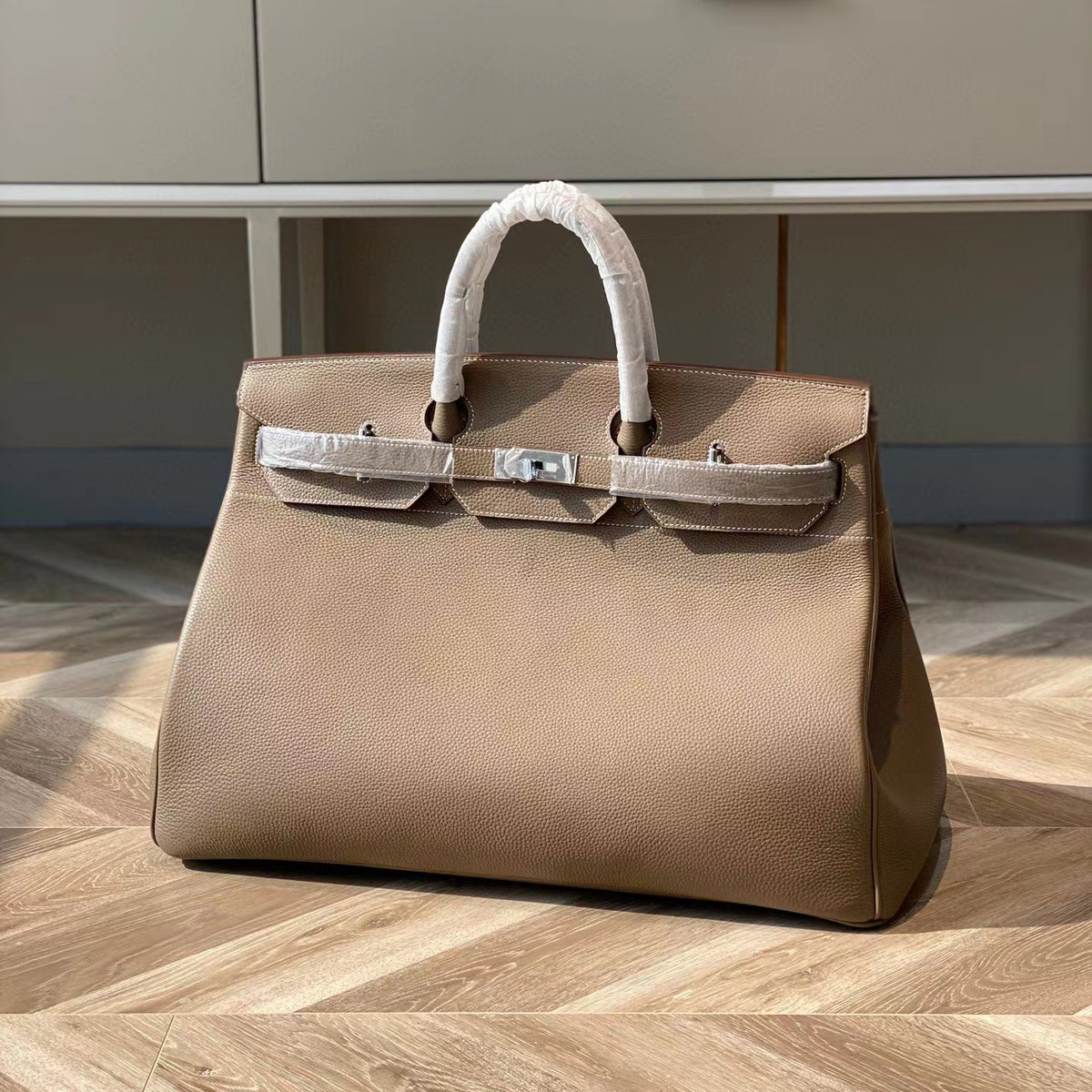 Hermes   leather carrying shoulder bag #56898