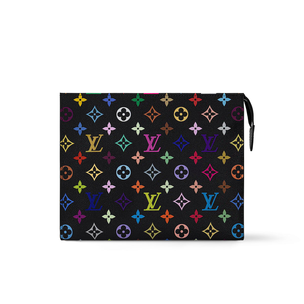 Louis Vuitton LV x TM Toiletry Pouch Men's and Women's Colorful Alphabet Print Zipper Leather Clutch Bag Toiletry Bags #77915