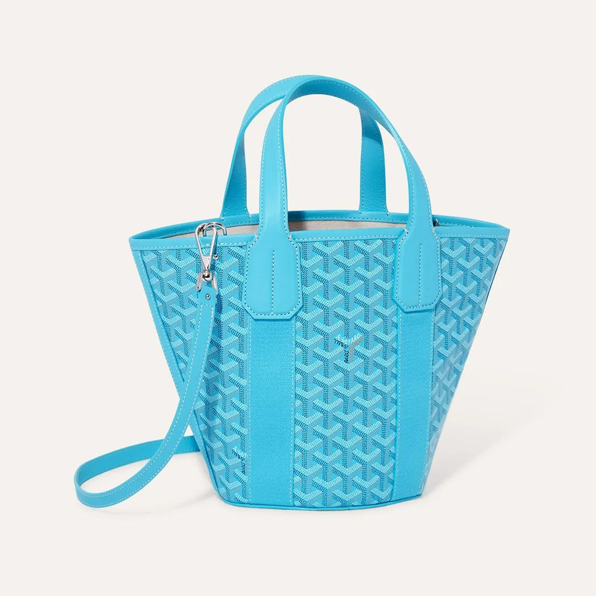 GOYARD Women's Fashion Y Word Old Flower Full Print Removable Shoulder Strap Belharra Small Beach Bag Tote Bag #98325