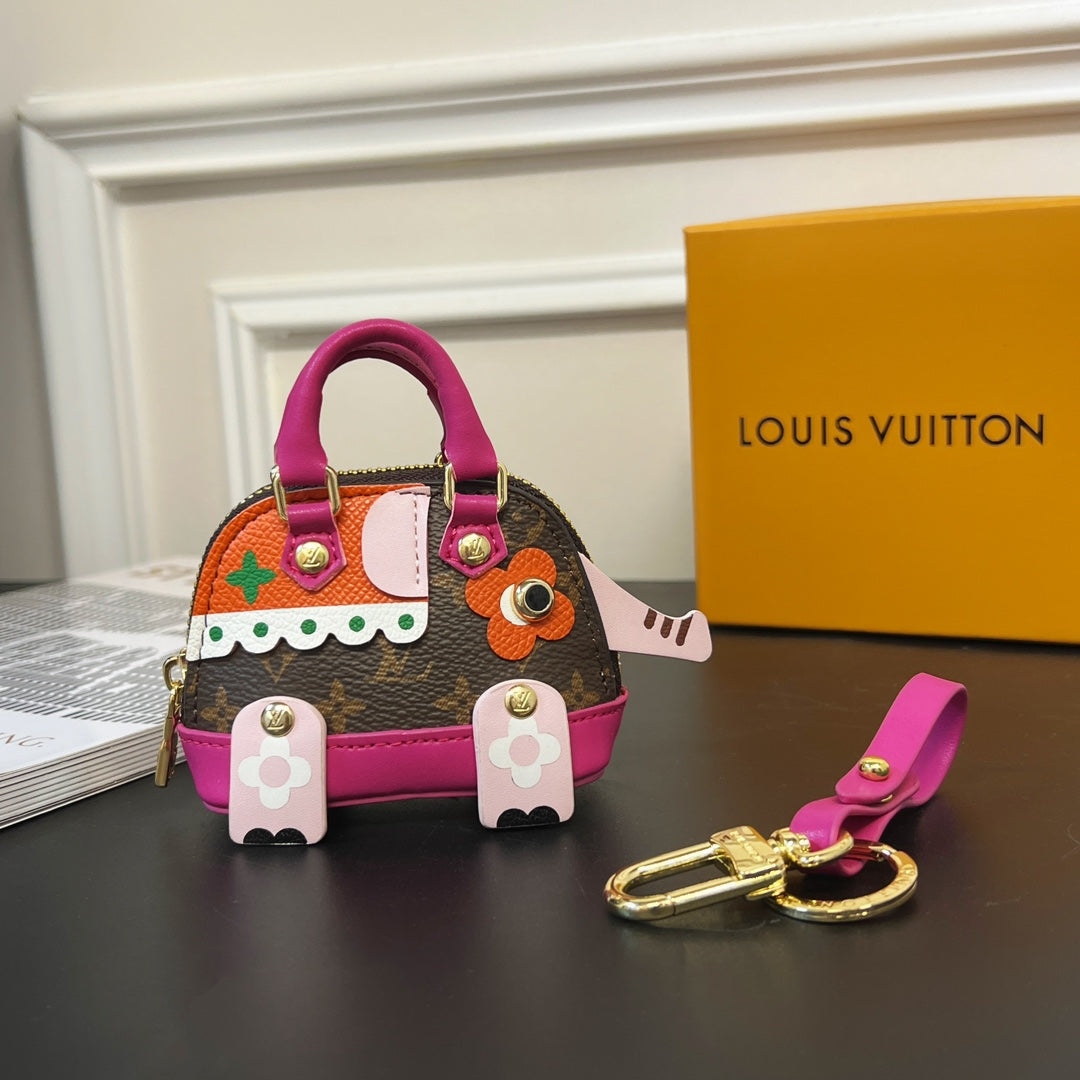 Louis Vuitton Men's Women's Mini Headset Bag Shell Bag Cartoon Keychain Hanging Jewelry Accessories #98158