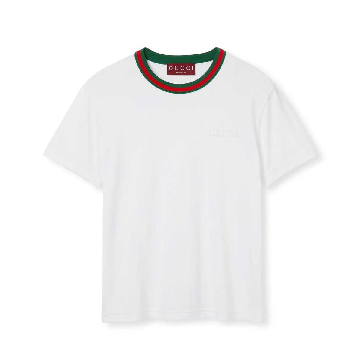 Gucci Women's Summer Solid Color Logo Embroidery Round Neck Cotton Short Sleeve T-Shirt #75981