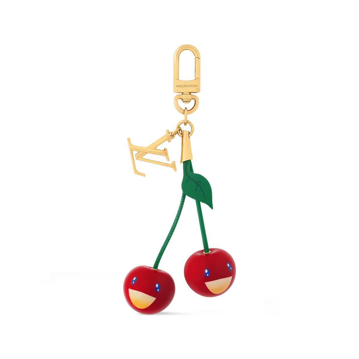 Louis Vuitton LV x TM LV Cerise Women's Cherry-shaped Golden Key Chain Bag Accessory #77297