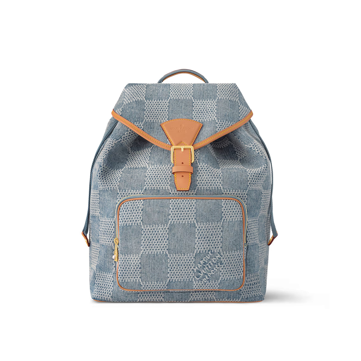 Louis Vuitton MONTSOURIS Men's Solid Colour Tessellated Printed Denim Shoulder Bag Backpacks Bags #76846