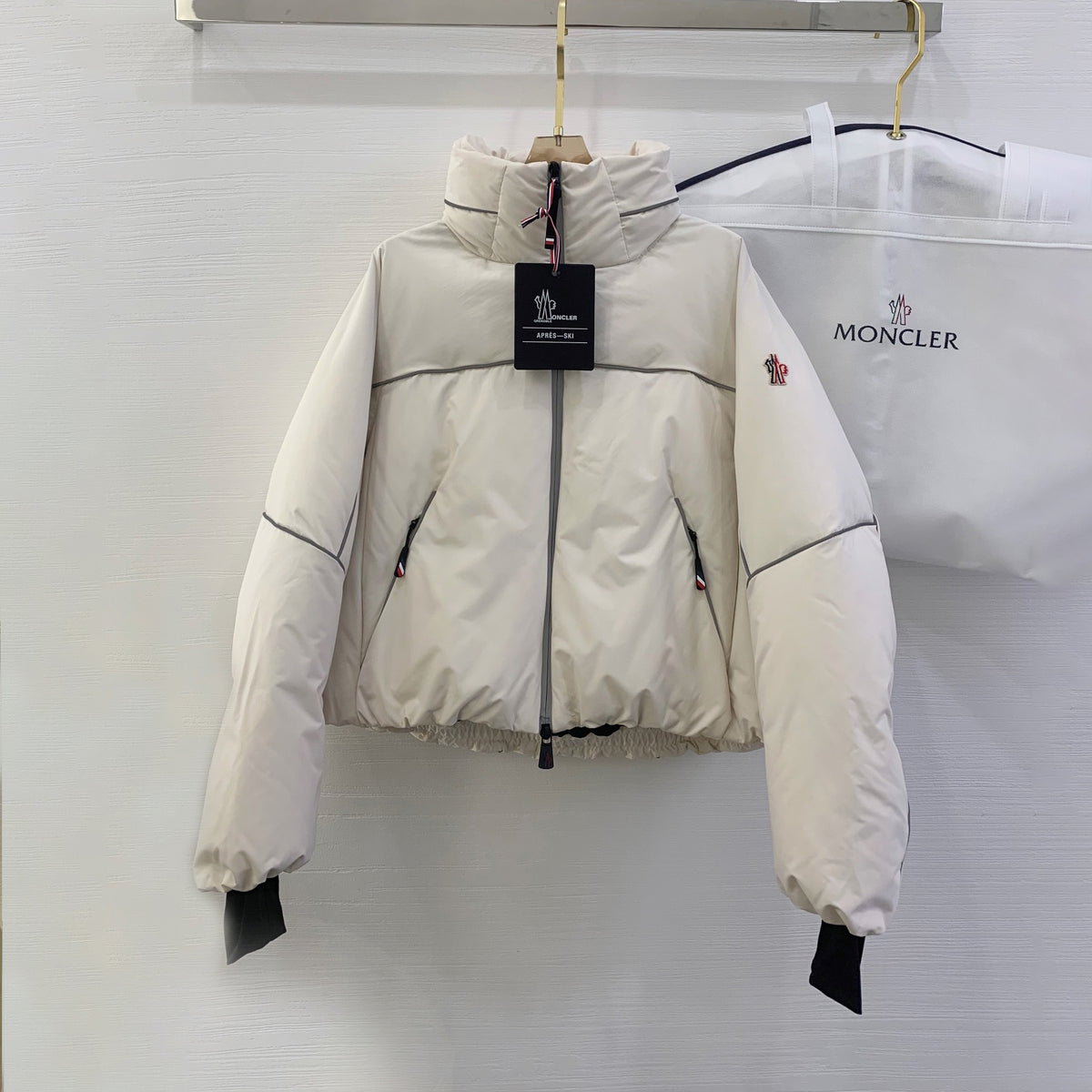 Moncler Men's And Women's Winter Fashion Casual High Neck Zipper Stand Up Collar Short Down Puffer Jacket Ski Down Coat Jacket #78773