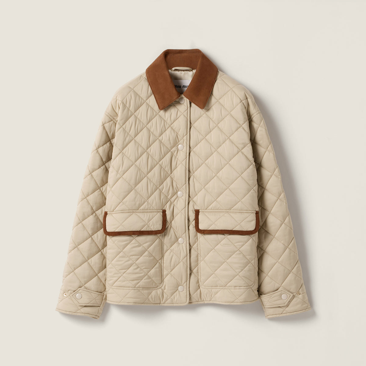 MiuMiu Women's Fall/Winter Fashion Casual Color Block Collared Single Breasted Checkered Oversized Cotton Coat Jacket #79227