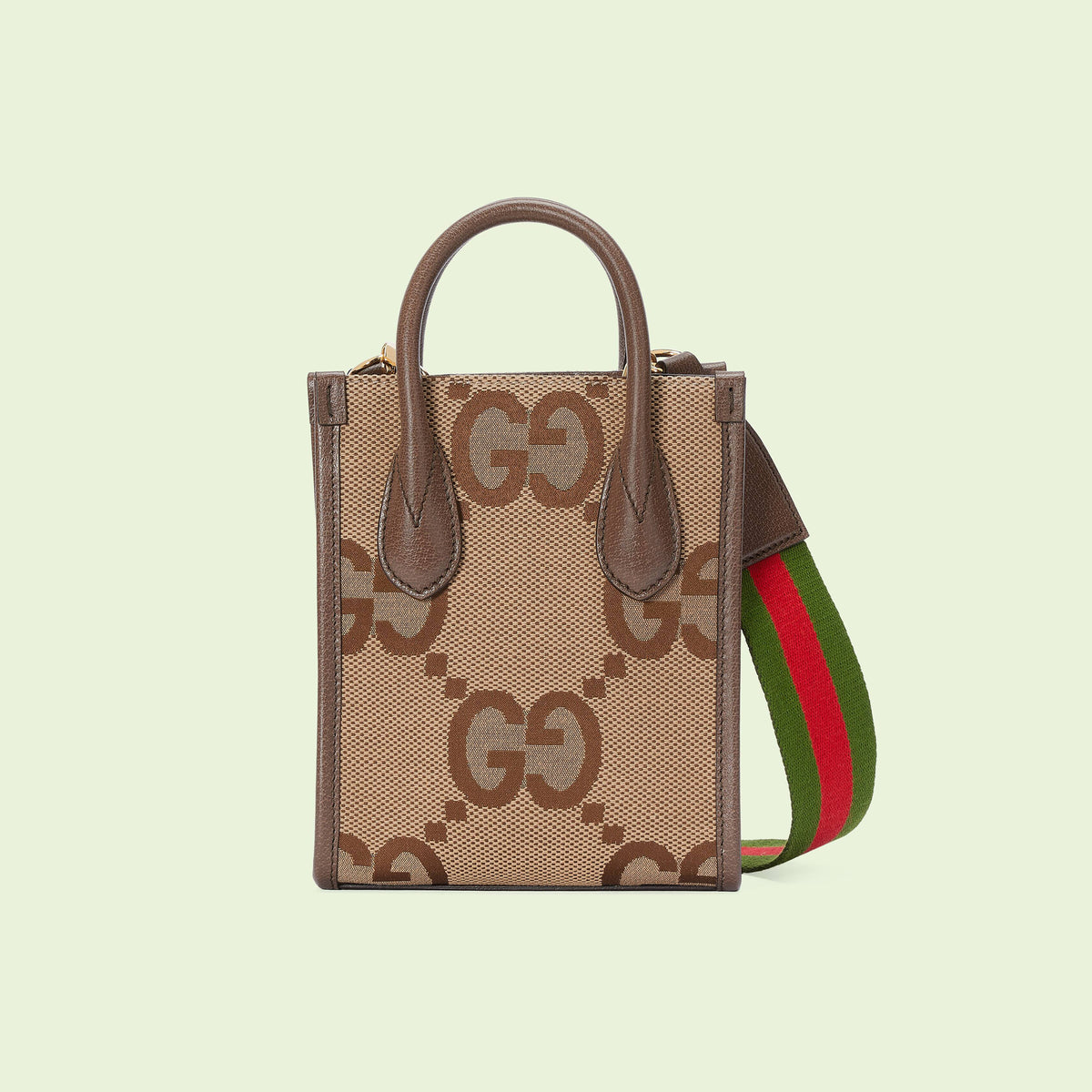 GUCCI  Printed Canvas Carrying Crossbody Bag #21593