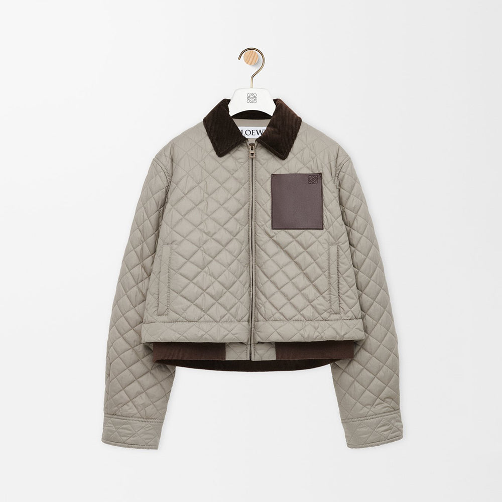 Loewe Short Jacket in Technical Fabric Grey #335510