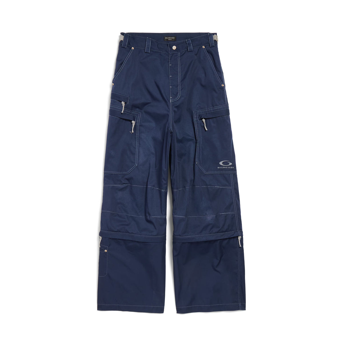 Balenciaga Men's Spring/Autumn Solid Colour Button Pocket Regular Fit Work Trousers Pants #77443
