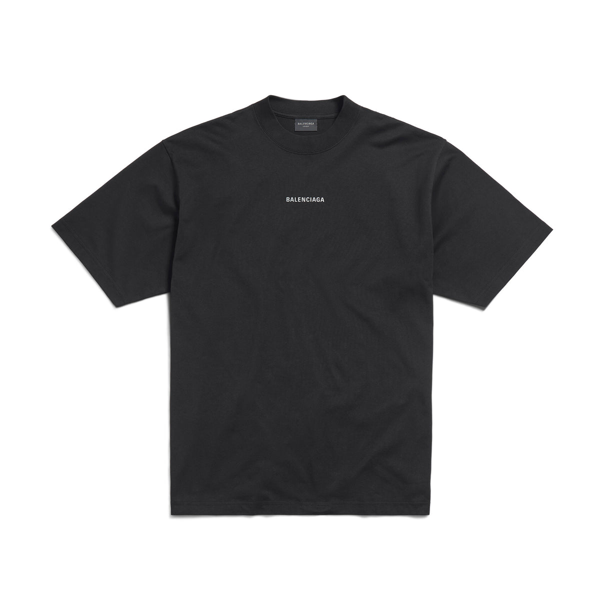 Balenciaga Men's Summer Solid Colour Letter Print Round Neck Cotton Short Sleeve T-Shirt #76722