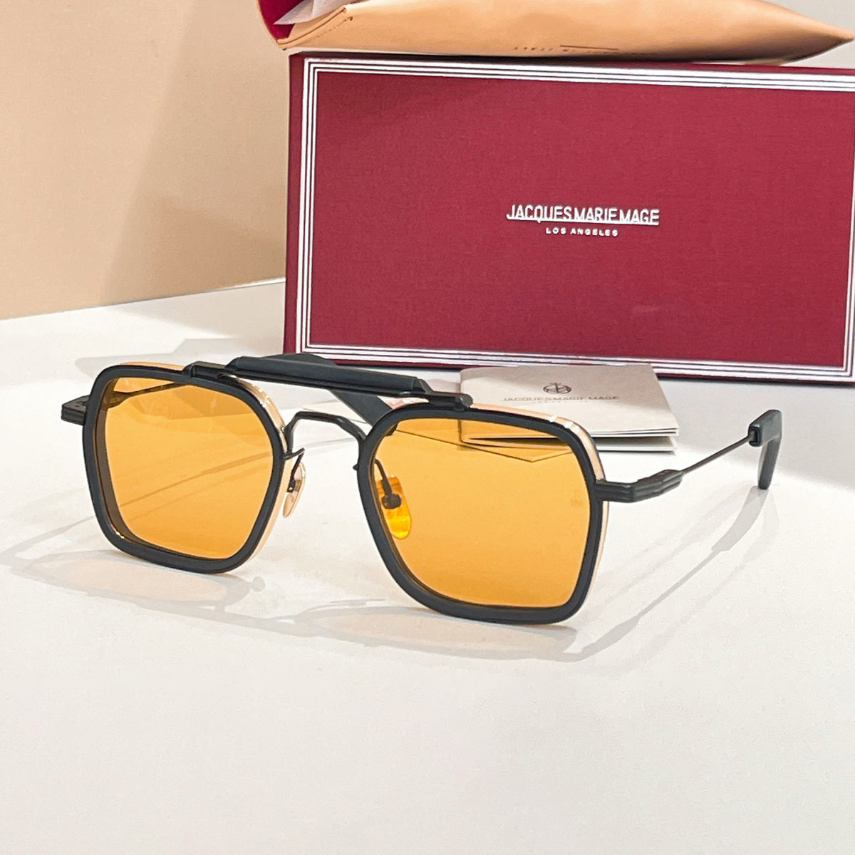 Jacques Marie Mage Men's And Women's Square-shaped Sunglasses Metal Sunglasses Eyeglasses Glasses #78111