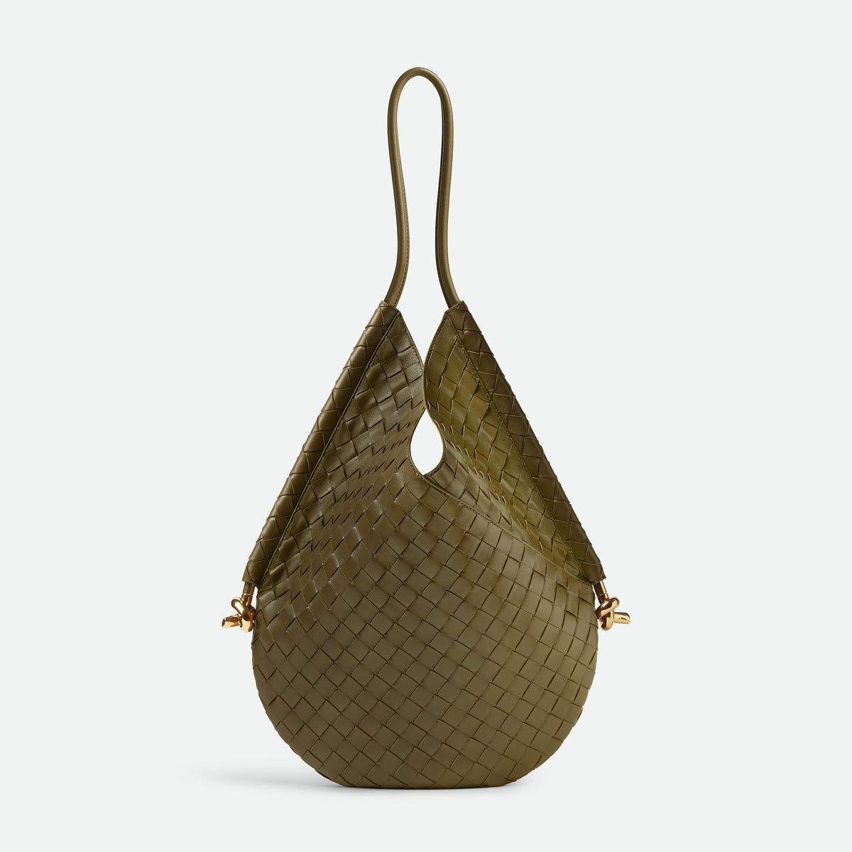 Bottega Veneta Solstice Women's Solid Color Woven Sheep Leather Tote Shoulder Bag Bags #99745