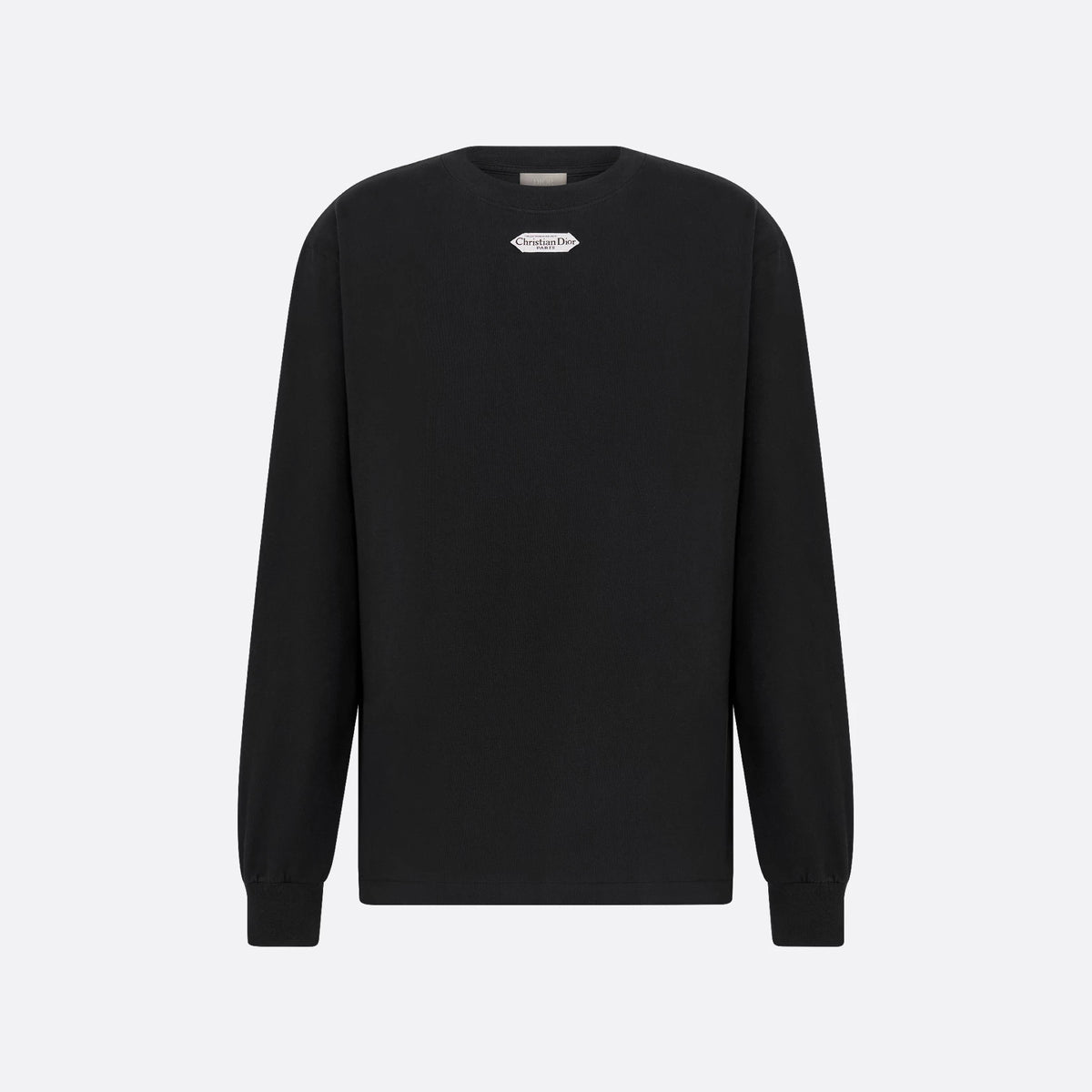 Dior Men's Spring/Fall Fashion Casual Solid Color Crew Neck Loose Fit Long Sleeve Cotton Plain Weave Knit Fabric Long Sleeve Sweatshirt #78565