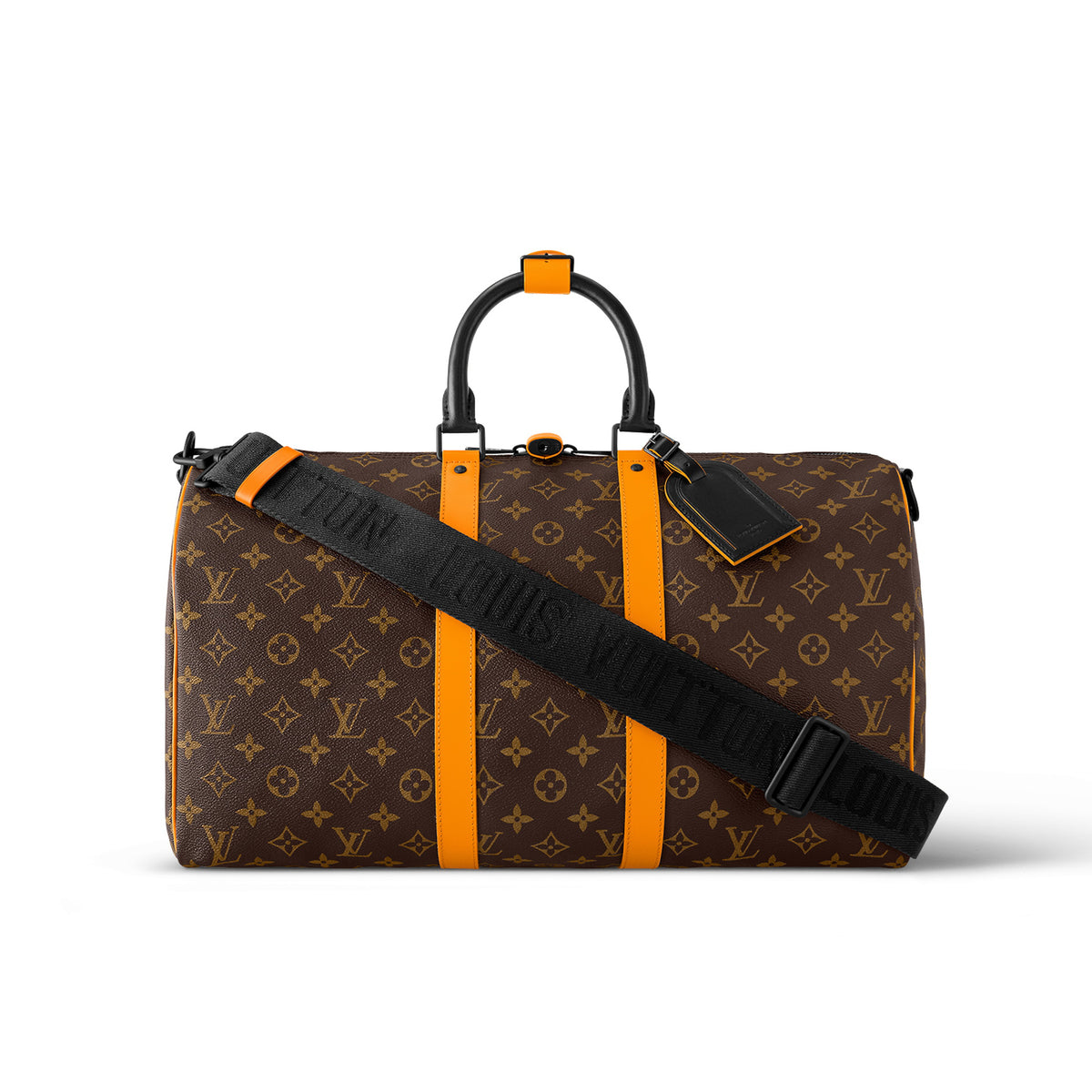 Louis Vuitton Keepall Bandouli¨¨re 45 Brown Leather Tote Travel Bag Bags #97541