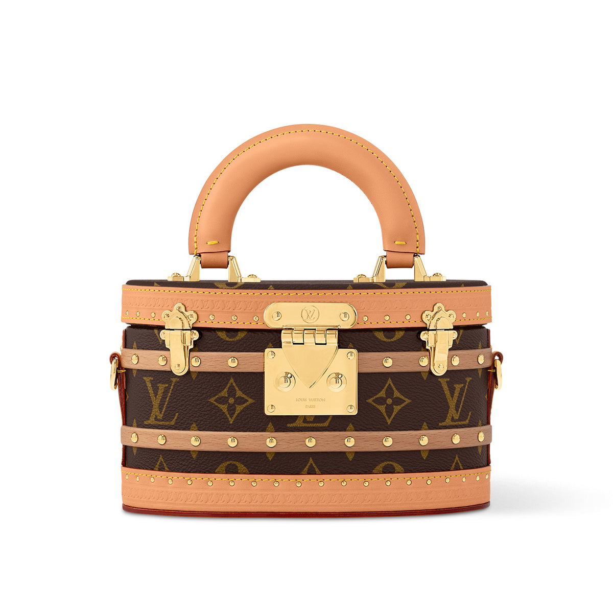 Louis Vuitton Ellis Women's Brown Removable Adjustable Shoulder Strap Lock Closure Coated Canvas Leather Tote Shoulder Crossbody Bag Bags #74782