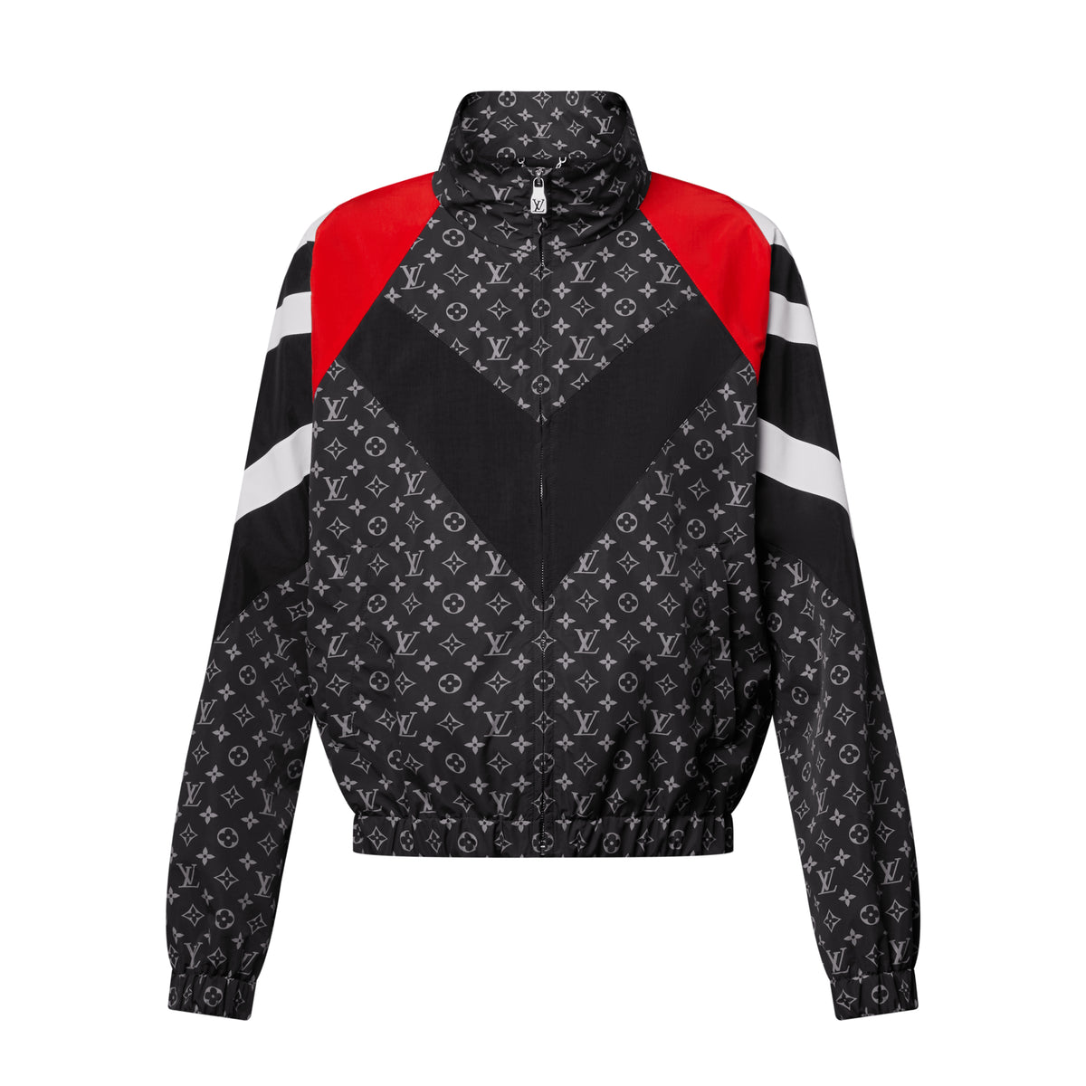 Louis Vuitton Men's Spring/Summer Fashion Casual Classic Printed Pattern Color Block Zipper Cuff Elastic Sports Jacket #78343