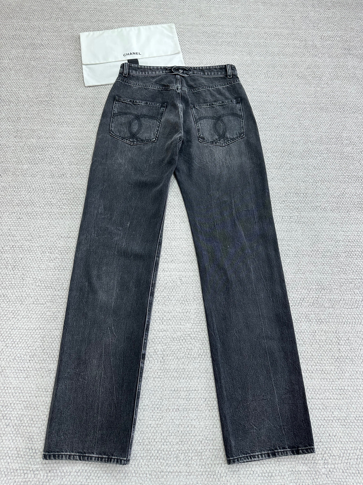 Chanel Top Qualitu Version School Bag Buckle Low Waist Jeans #378814