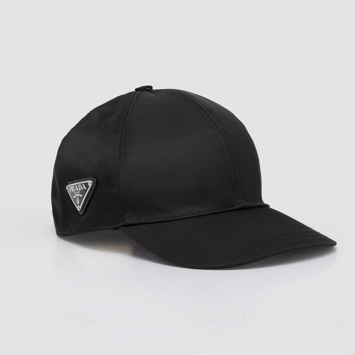 Prada Men's Women's Logo Metal Logo Sun Hat Peaked Cap #51237