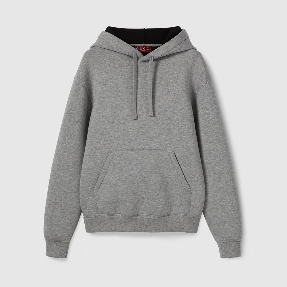Gucci Double Viscose Jersey Sweatshirt in Grey M¨¦lange #335119