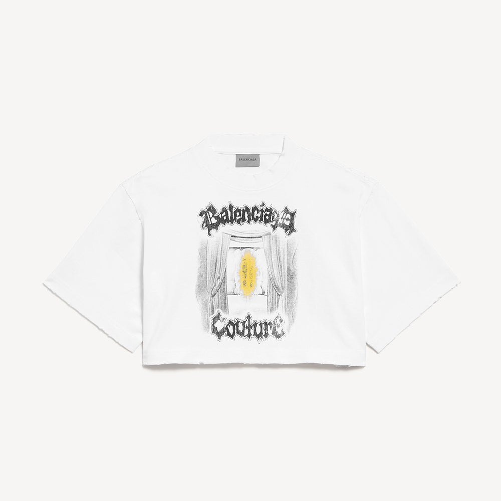 Balenciaga Salon De Couture Cropped T-shirt #378478