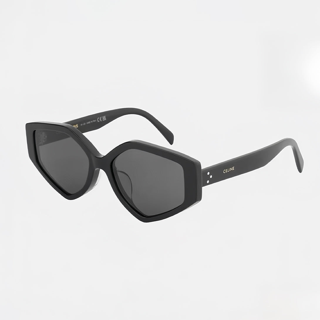 Celine Women's Black Fashion High Street Logo Retro Sunglasses #98237