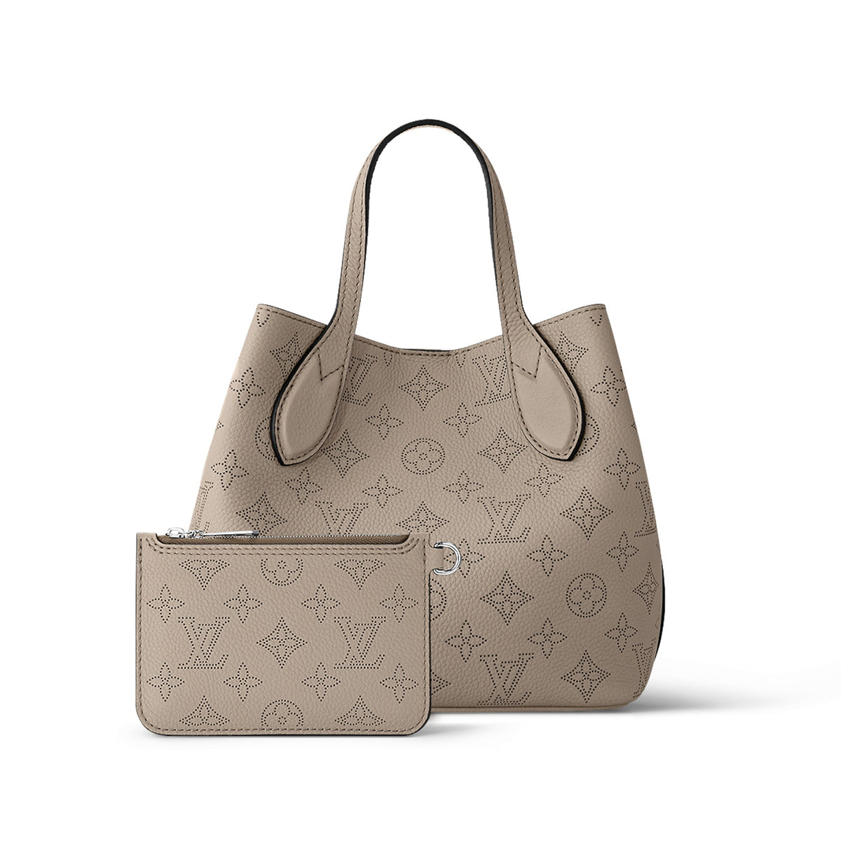 Louis Vuitton Women's Solid Colour Hollow Out Perforated Cowhide Logo Shoulder Crossbody Tote Bag Bags #99213