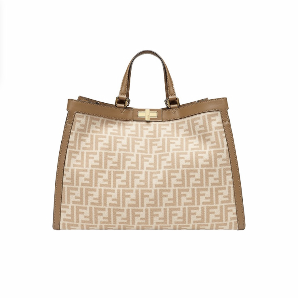 Fendi peekaboo X-tote Leather One Shoulder Printed Bag #21833