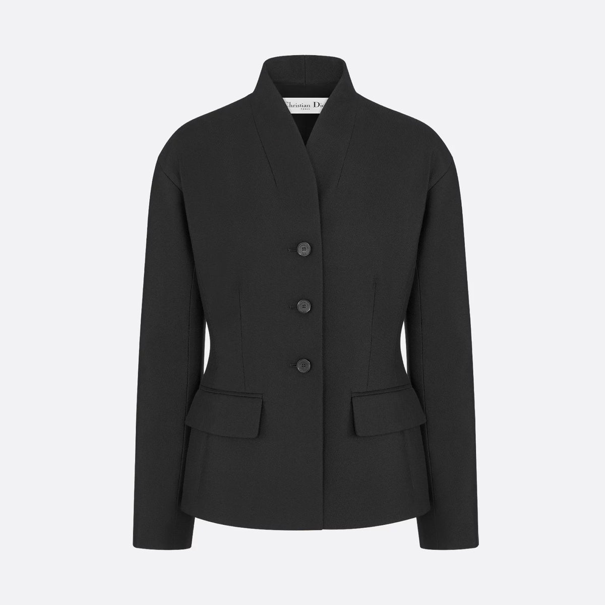 Dior Women's Spring & Autumn Wool & Silk Pure Color Single Breasted Long Sleeve Blazer Jacket Fitted Coat Ngvp #1936