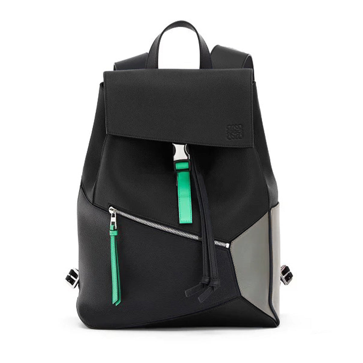 Loewe Jigsaw Backpack Men's Spring And Summer Fashion Luxury Temperament Colour Blocking Shoulder Bag Bags #81371