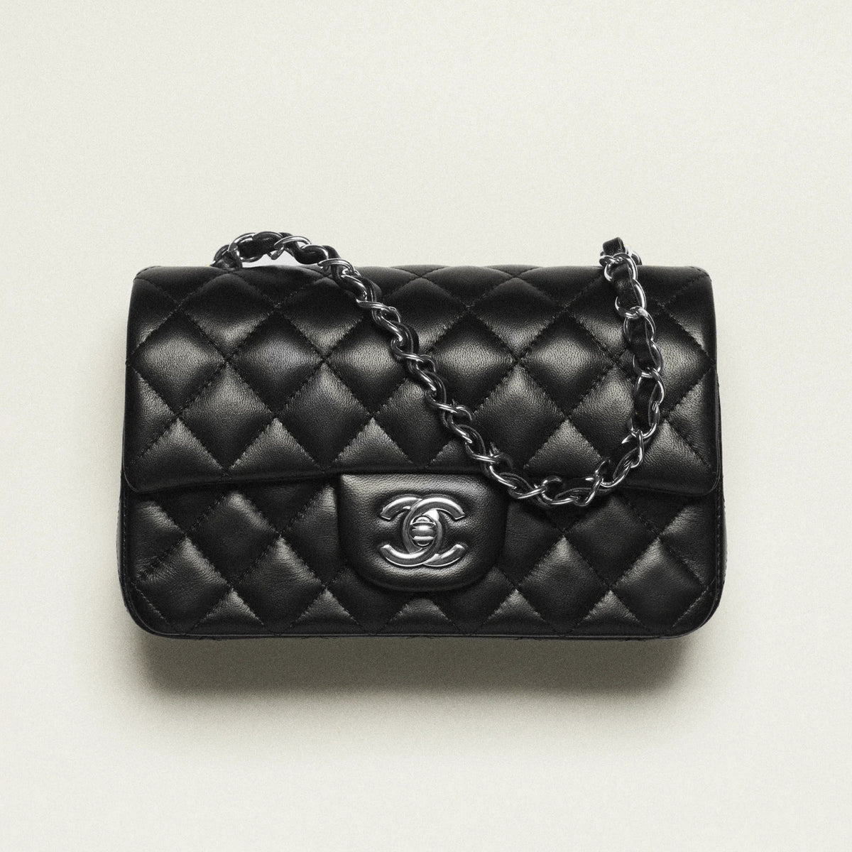 Chanel Leather Rhombic Pattern Check Airport Vacation Shopping Bag Shoulder Bags #99225
