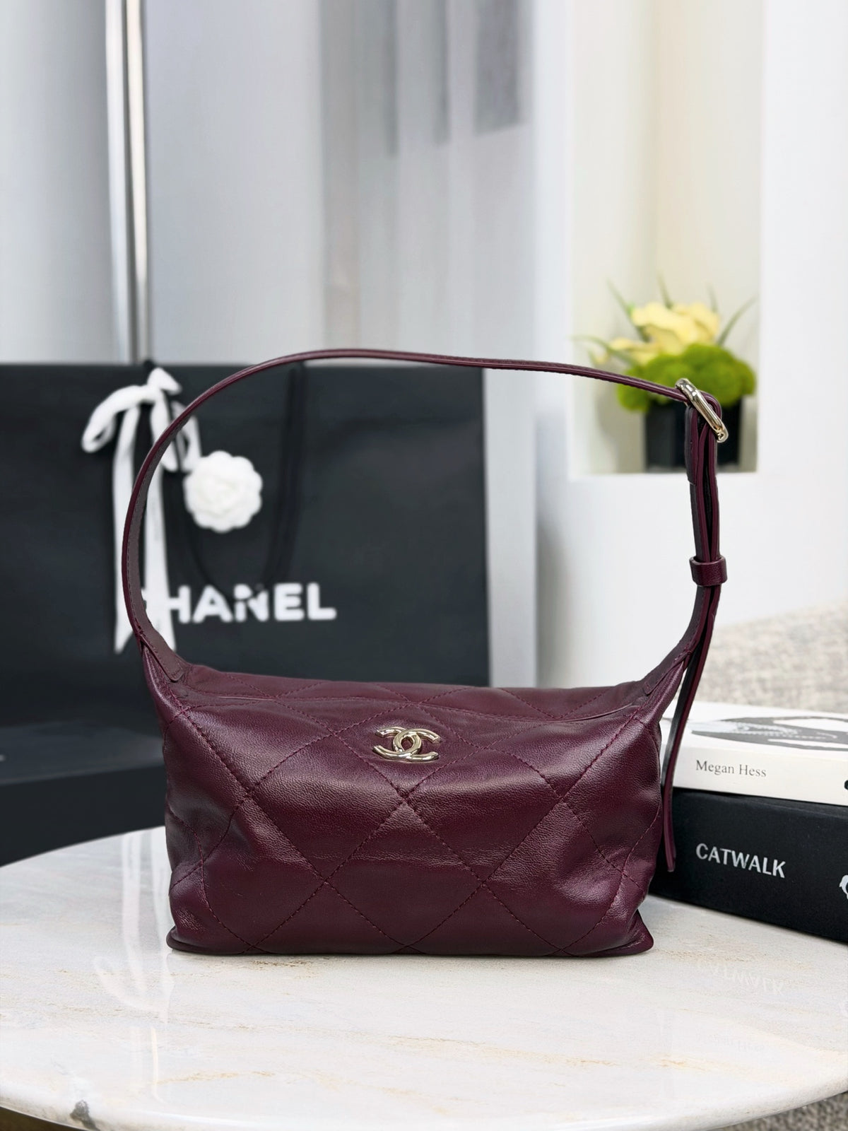 Chanel Lambskin Hobo Bag #385958