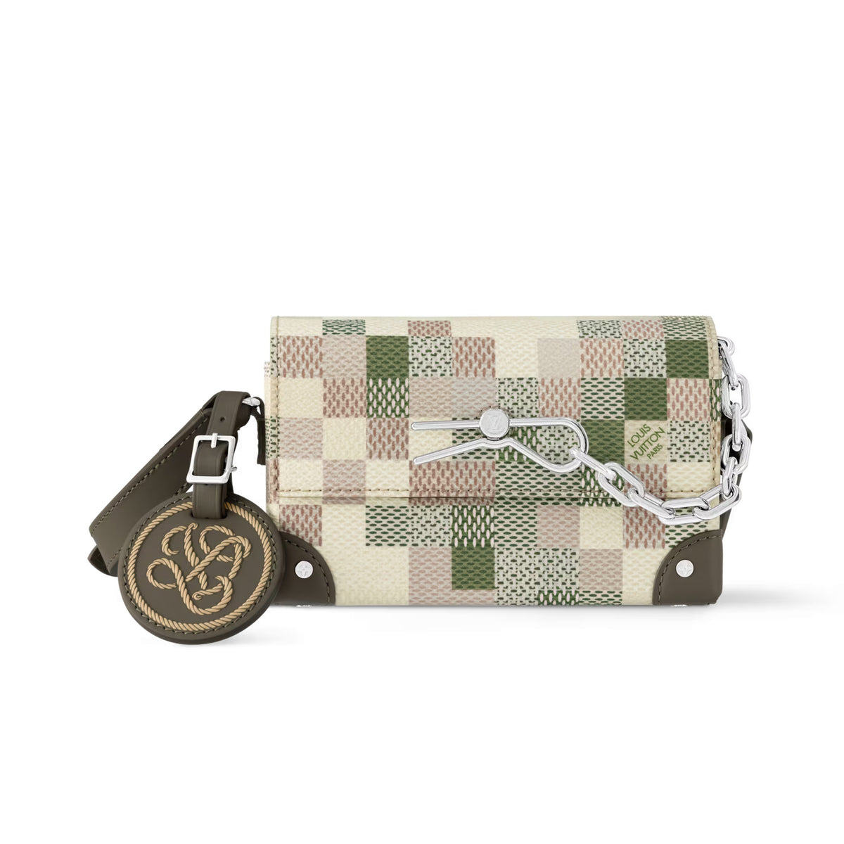 Louis Vuitton Men's And Women's Camouflage Color Magnetic Buckle Closure Coated Canvas Crossbody Shoulder Bag Bags #74973