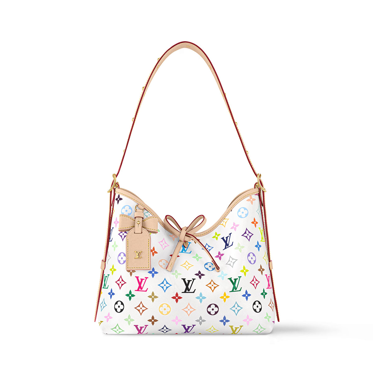 Louis Vuitton LV x TM CARRYALL Women's Detachable Adjustable Shoulder Strap Colorful Logo Printed Coated Canvas Tote Shoulder Bag Bags #75465
