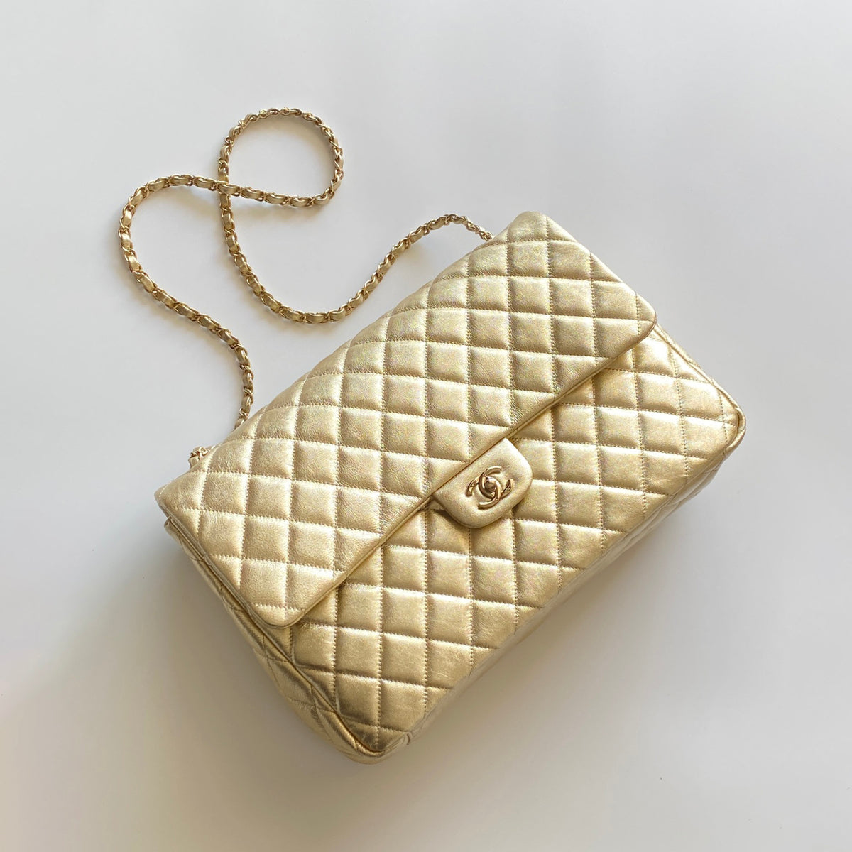 Chanel Women Classic Flap Solid Color Grain Embossed Sheepskin Chain Bag Mouth Cover Bag Casual Shoulder Bags #73698