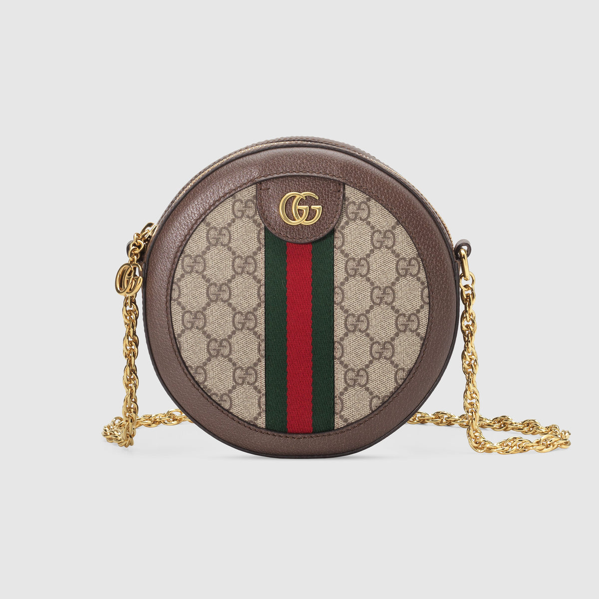 Gucci Ophidia Round Leather Printed Bag #21961