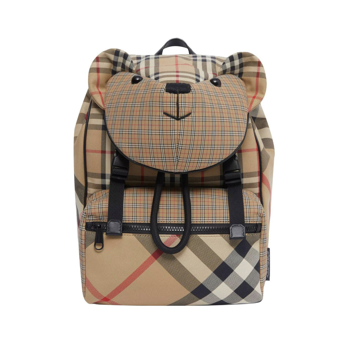 Burberry Children's Three Dimensional Thomas Teddy Bear Design Checkered Face Backpack Shoulder Bag Bags #72691