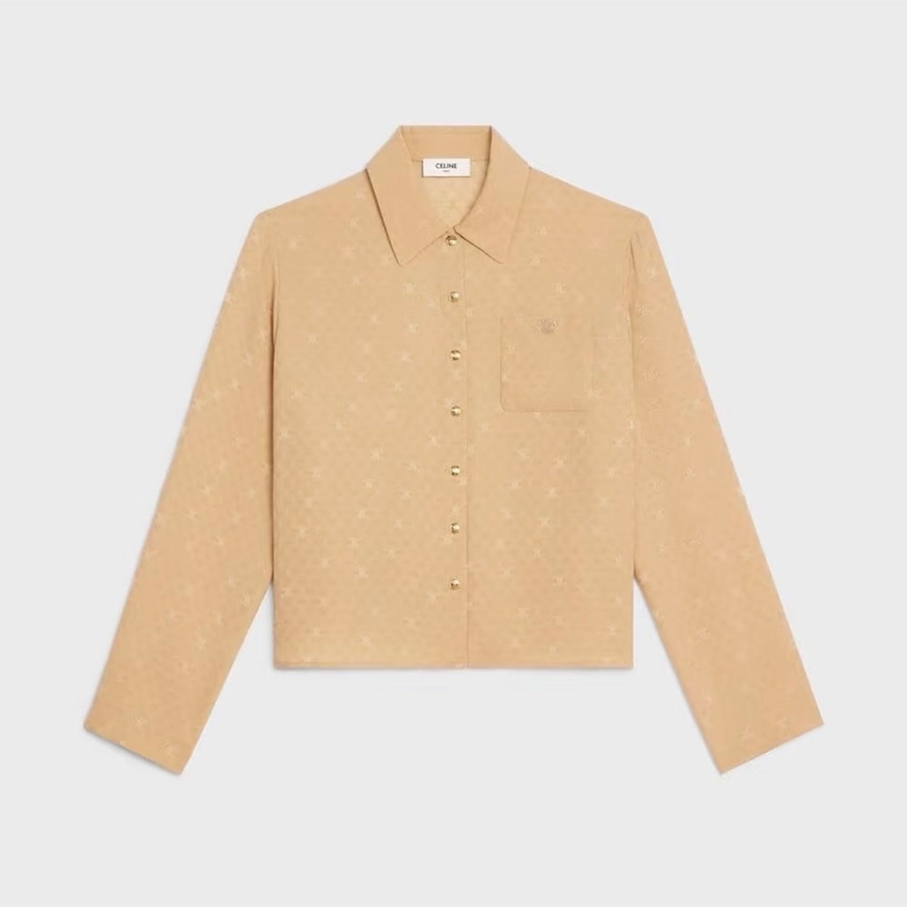 Celine Silk Jacquard Shirt #379249