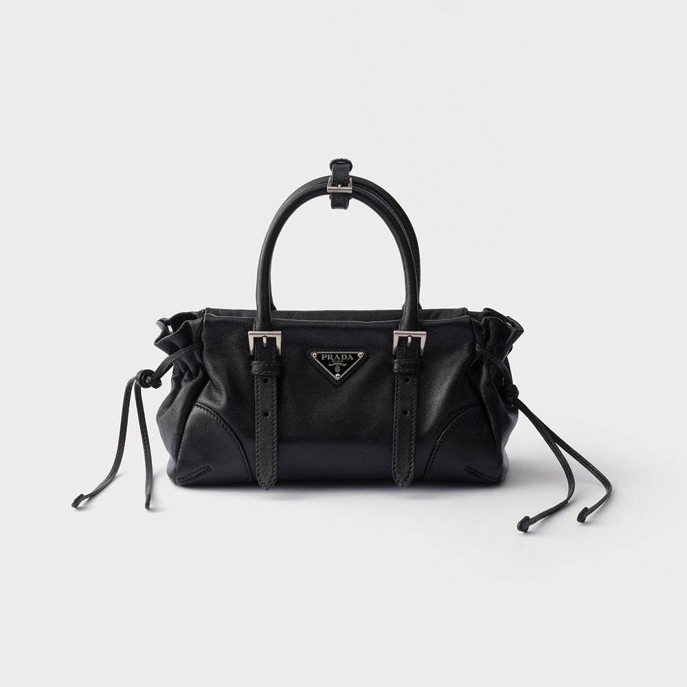 PRADA Black Prada Bonnie Small Leather Bag #386585