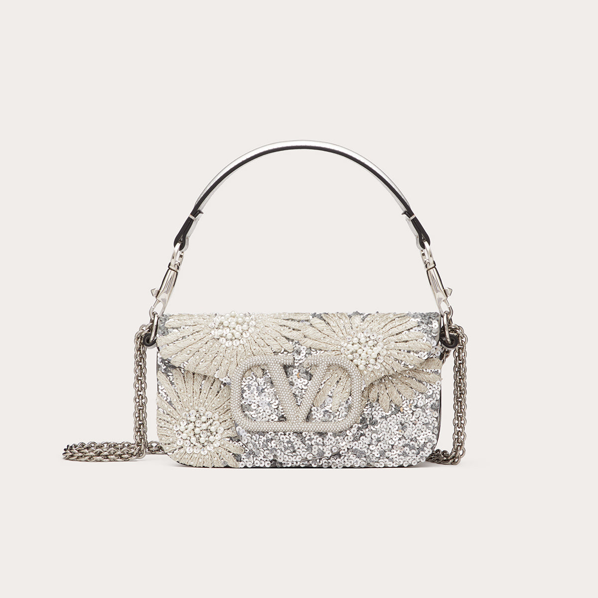 Valentino  Embroidery Rhinestone Handbag Shoulder Bag #57947