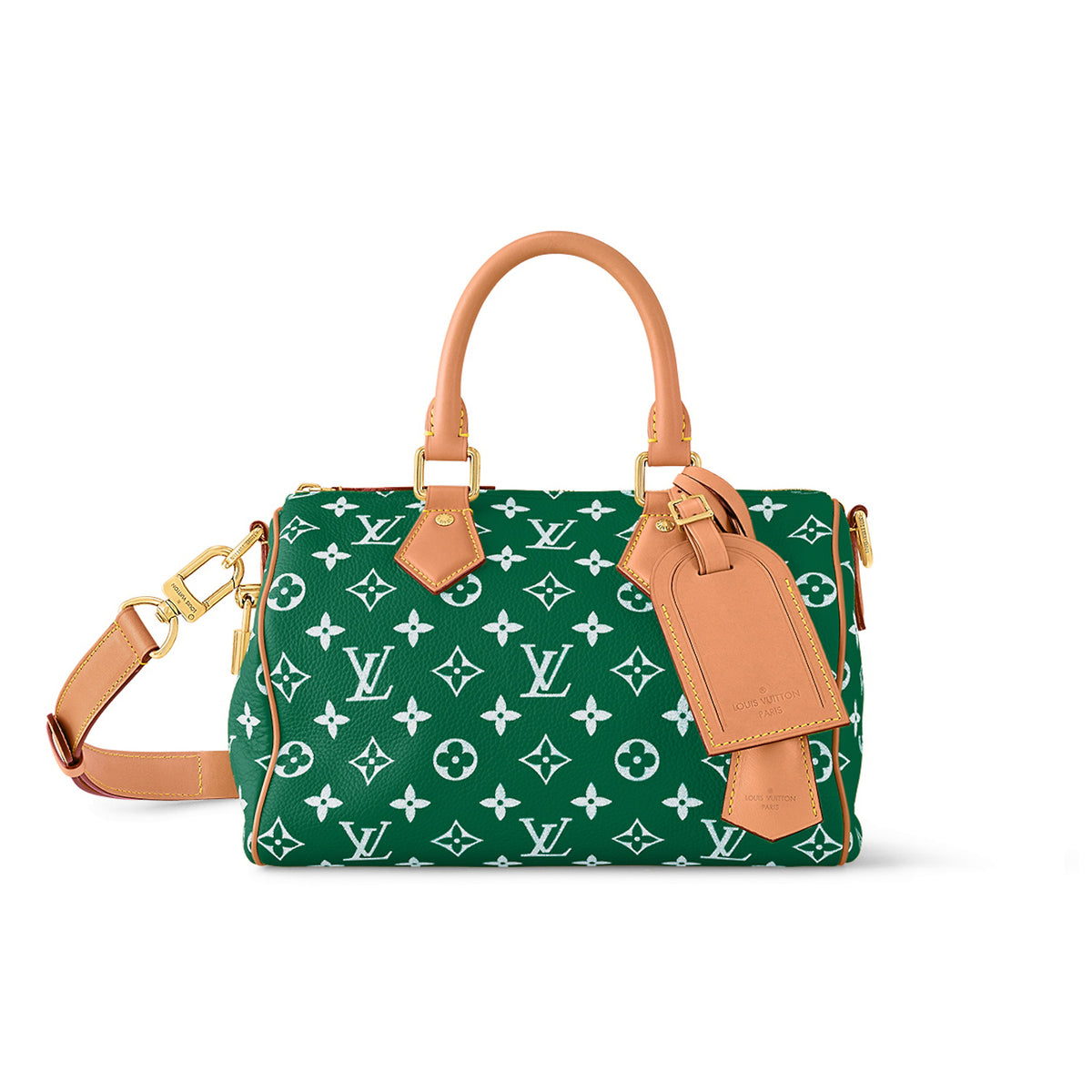 Louis Vuitton Men's Speedy P9 Bandouli¨¨re 25 Classic Old Flower Adjustable Removable Strap Leather Shoulder Crossbody Handbag Bag Bags #98141