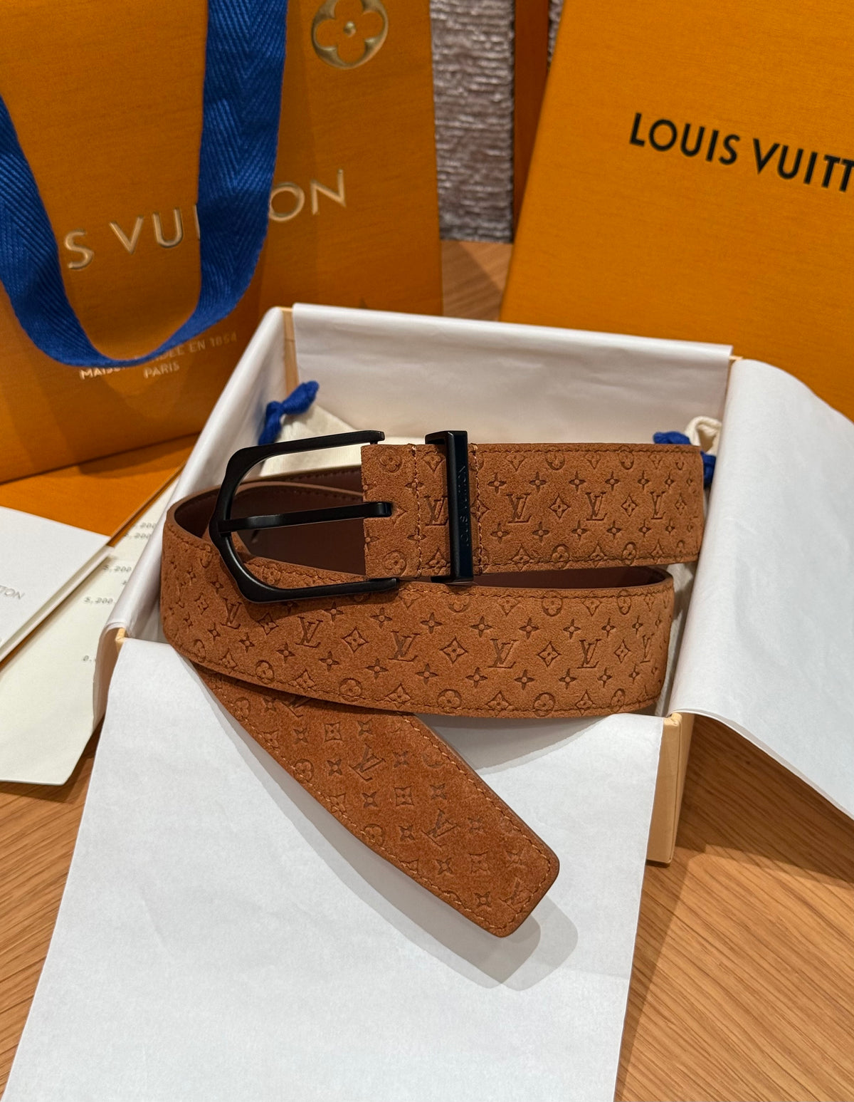 Louis Vuitton Light Frog 35mm Belt #389776