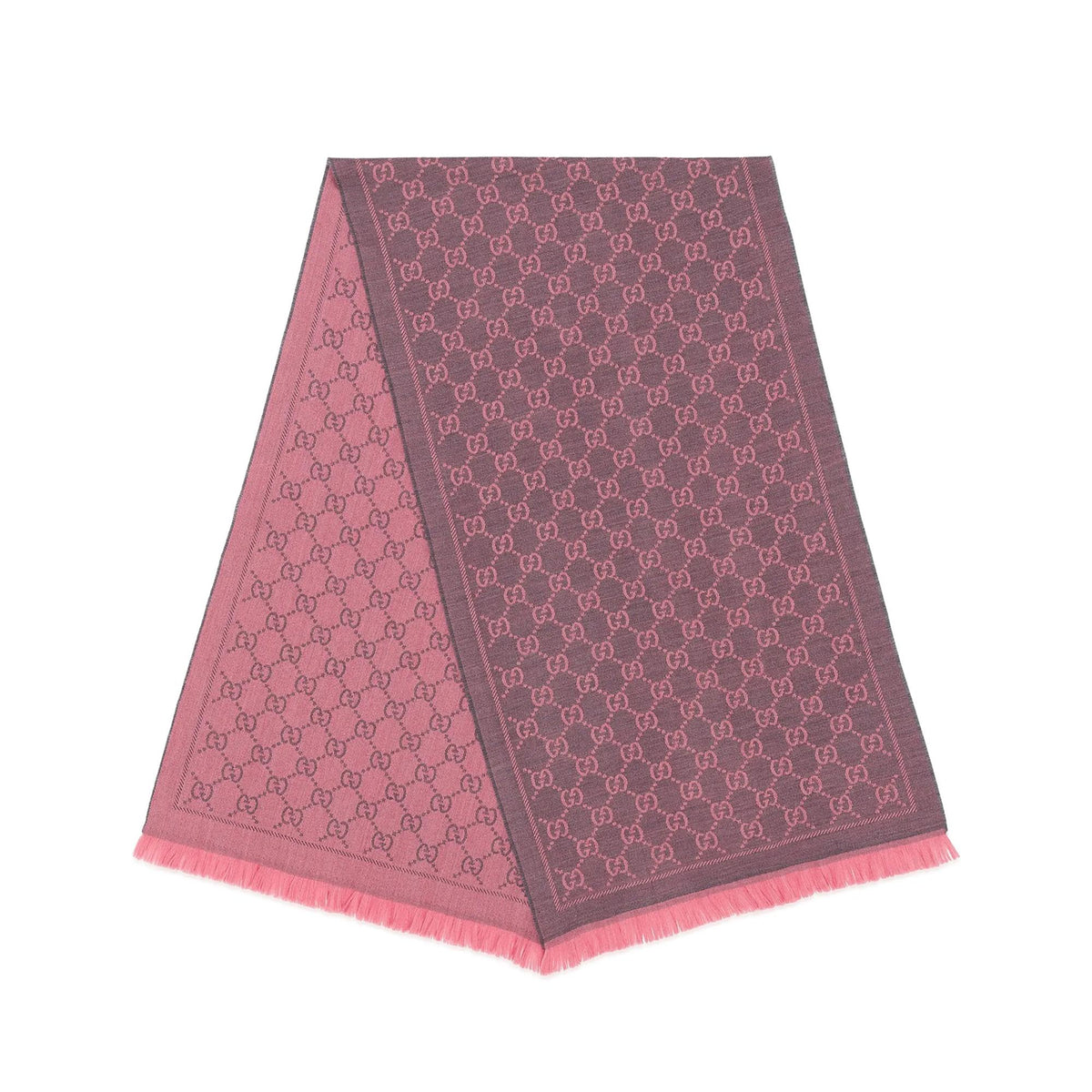 Gucci Women's Autumn and Winter Monogrammed Double Sided Cashmere Scarf #73969